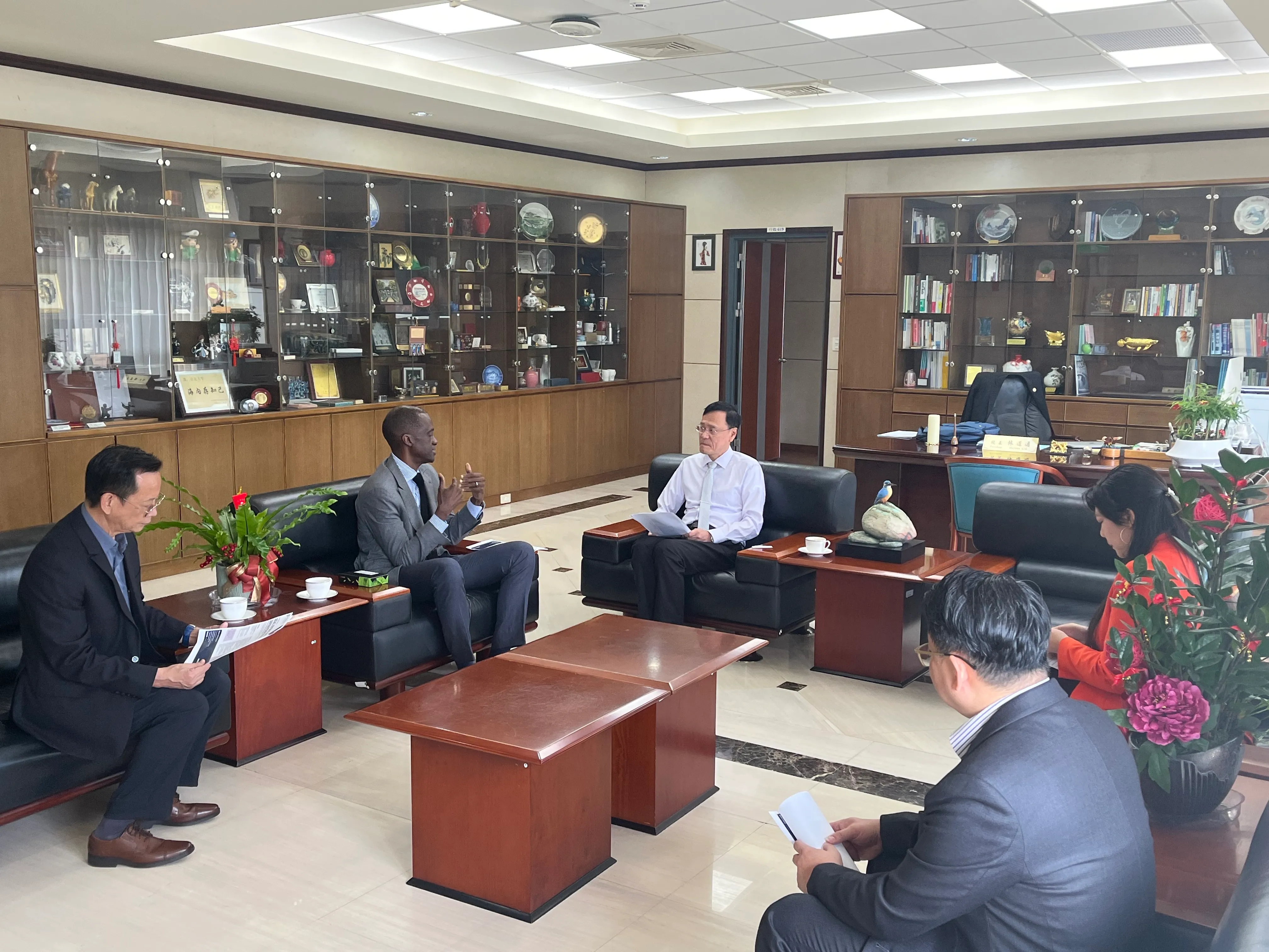 校長室參訪、交流